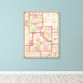 Macon, Moultrie, provincie Shelby Canvas Afdruk (Insitu (Houten vloer))