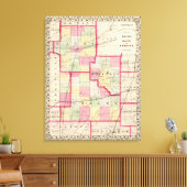 Macon, Moultrie, provincie Shelby Canvas Afdruk (Insitu (Woonkamer))