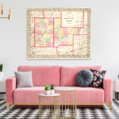 Macoupin, provincie Montgomery Canvas Afdruk (Insitu (Woonkamer))
