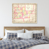 Macoupin, provincie Montgomery Canvas Afdruk (Insitu (Slaapkamer))