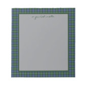 MacPhail Hunting Ancient Originele Schotse Tartan Notitieblok (Voorkant)