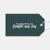MacPhail jaagt op de oude Schotse clan Tartan Cadeaulabel (Voorkant (Horizontaal))