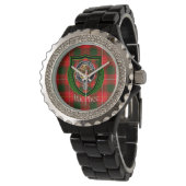 MacPhee Schotse Clan Tartan & Crest Horloge (Gekanteld)