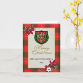 MacPhee Schotse Clan Tartan & Crest Kaart (Gele Bloem)