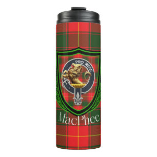 MacPhee Schotse Clan Tartan & Wapen Thermosbeker