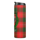 MacPhee Schotse Clan Tartan & Wapen Thermosbeker (Geroteerd rechts)