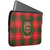 MacPhee Scottish Clan Tartan & Crest Laptop Sleeve (Voorkant Rechts)