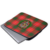 MacPhee Scottish Clan Tartan & Crest Laptop Sleeve (Voorkant onderkant)