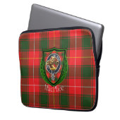 MacPhee Scottish Clan Tartan & Crest Laptop Sleeve (Voorkant Links)