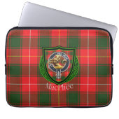 MacPhee Scottish Clan Tartan & Crest Laptop Sleeve (Voorkant)