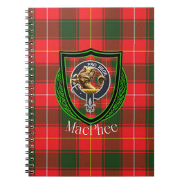 MacPhee Scottish Clan Tartan & Crest Notitieboek