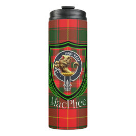 MacPhee Scottish Clan Tartan & Crest Thermosbeker