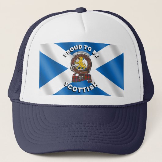 Macpherson Clan Badge Scottish Trucker Hat Trucker Pet (Voorkant)