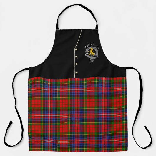 MacPherson Clan Badge & Tartan Kilt Schort (Voorkant)