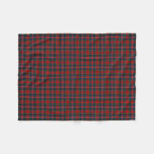 MacPherson Clan Red, Blue en Green Tartan Fleece Deken (Voorkant (Horizontaal))