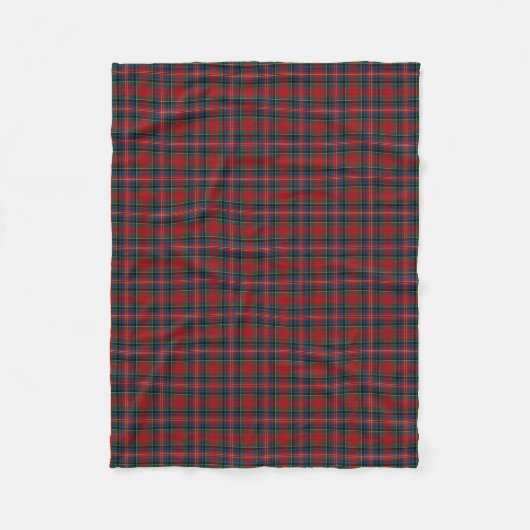 MacPherson Clan Red, Blue en Green Tartan Fleece Deken (Voorkant)