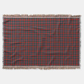 MacPherson Clan Red en Royal Blue Tartan Deken (Voorkant)