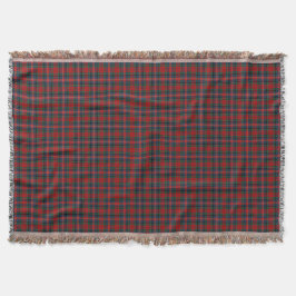 MacPherson Clan Red en Royal Blue Tartan Deken