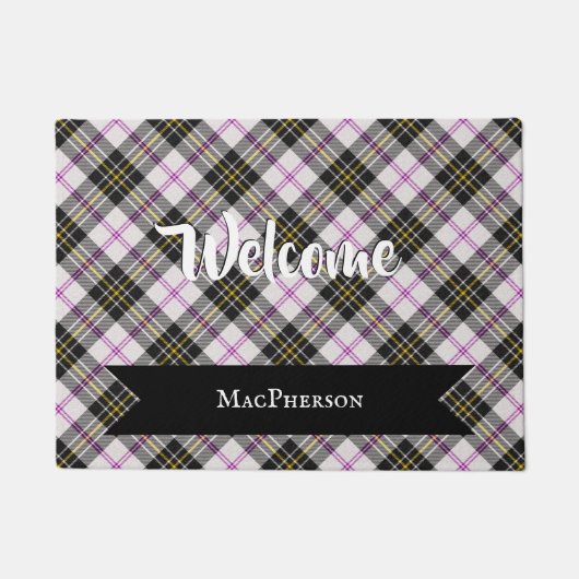 MacPherson Clan Scottish Tartan Pattern Deurmat (Voorkant)