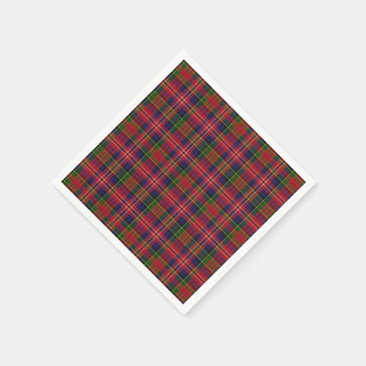 MacPherson Clan Tartan Plaid Papieren servetten (Hoek)