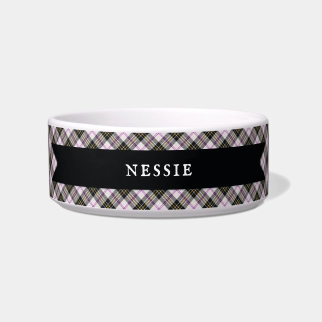 MacPherson Clan Tartan Plaid Schots Patroon Voerbakje (Voorkant)