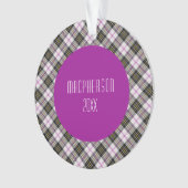MacPherson Clan Tartan Schots Plaid Ornament (voorkant)