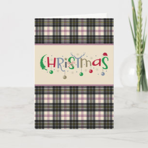 MacPherson Clan Tartan Tartan Holiday Card Feestdagen Kaart