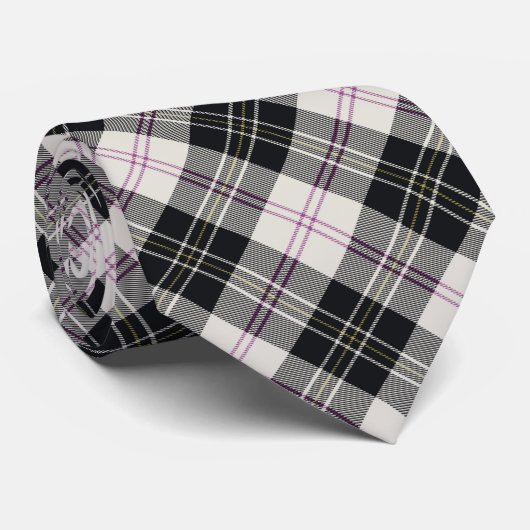 MacPherson Dress Ancient Scottish Tartan Pset Stropdas (Opgerold)