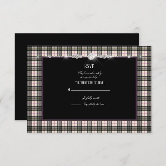 MacPherson Dress Modern RSVP (Voorkant / Achterkant)