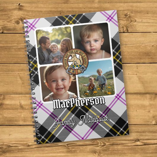 MacPherson familiefotocollage Notitieboek