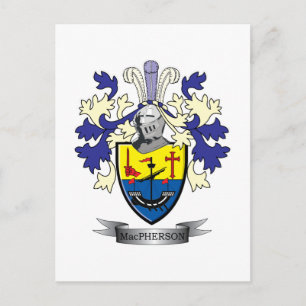 MacPherson Family Crest Coat of Arms Briefkaart