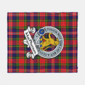 MacPherson Modern Clan Badge Tartan Schotse Plaid Fleece Deken (Voorkant (Horizontaal))