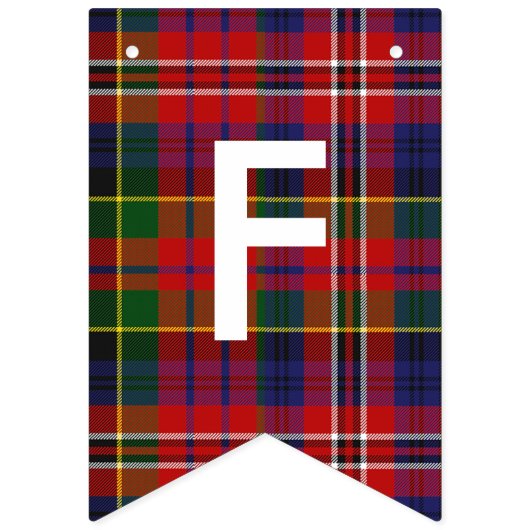 MacPherson Plaid Custom Bunting Banner (Tweede vlag)