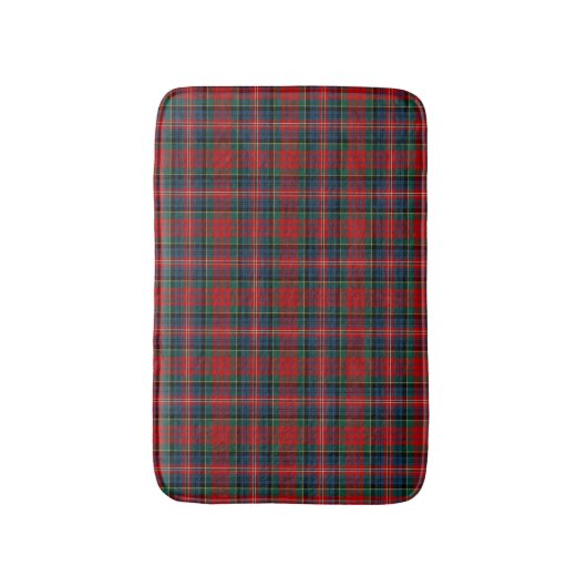 MacPherson Rood en Blauw Schots Tartan Badmat (Voorkant Verticaal)