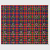 MacPherson Schotse Clan Tartan & Crest Cadeaupapier (Vlak)