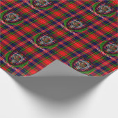 MacPherson Schotse Clan Tartan & Crest Cadeaupapier (Hoek)