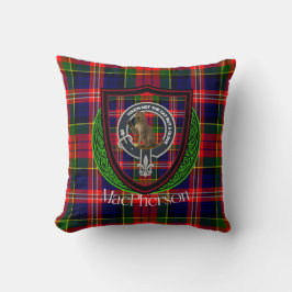 MacPherson Schotse Clan Tartan & Crest Kussen