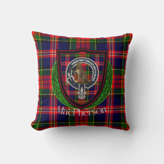 MacPherson Schotse Clan Tartan & Crest Kussen