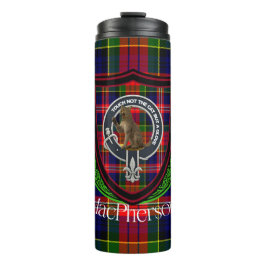 MacPherson Schotse Clan Tartan & Crest Thermosbeker