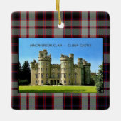 Macpherson Scottish Clan Cluny Castle Xmas Keramisch Ornament (Voorkant)