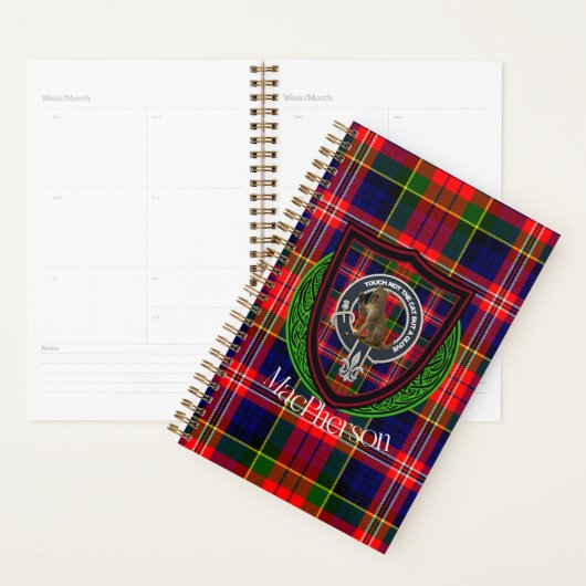 MacPherson Scottish Clan Tartan & Crest Planner (Display)