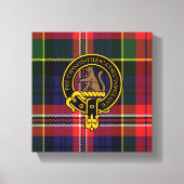 Macpherson Scottish Crest en Tartan Canvas print (Voorkant)