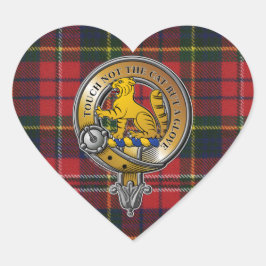 MacPherson Tartan & Badge Hart Sticker