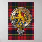 MacPherson Tartan & Badge Poster (Voorkant)