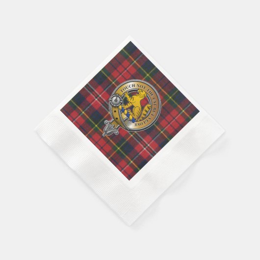 MacPherson Tartan & Badge Servet (Hoek)
