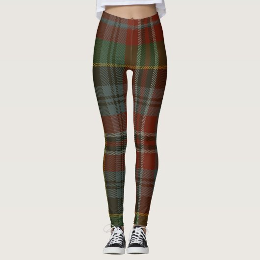 MacPherson Tartan Clan Pset Leggings (Voorkant)