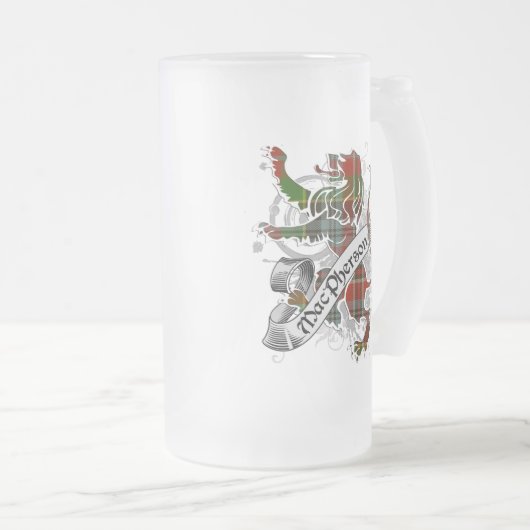 MacPherson Tartan Lion Matglas Bierpul (Voorkant rechts)