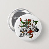 MacPherson Tartan Lion Ronde Button 5,7 Cm (Voorkant /achterkant)
