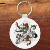 MacPherson Tartan Lion Sleutelhanger (Voorkant)