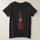 Macpherson Tartan Necktie T-Shirt w/Badge Plus (Design voorkant)